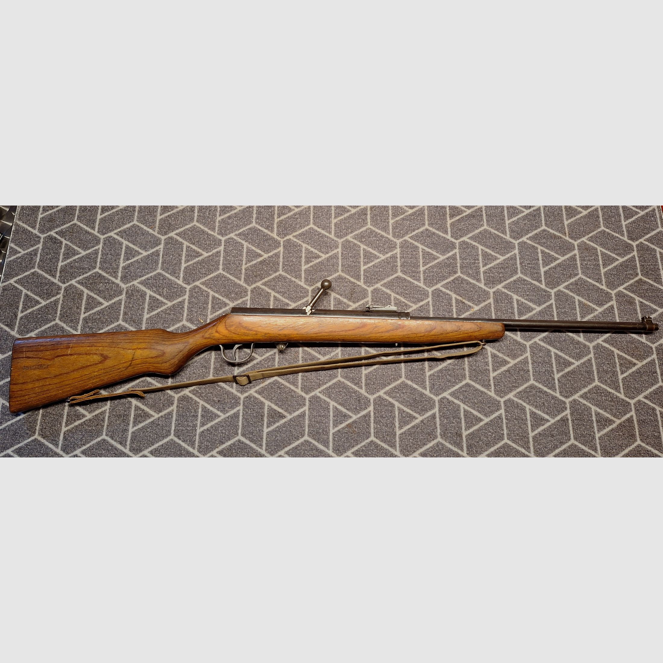 Haenel Suhl Sport Modell 49a (no 310) con correa, funda y cargador de 12!