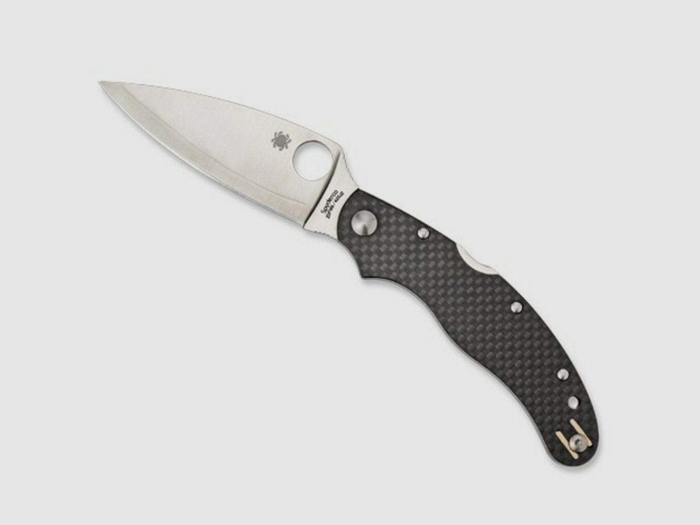 Nóż składany Spyderco Caly 3,5 Czarny Włókno Węglowe
