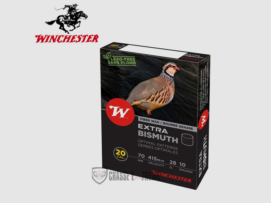 10 Cartucce WINCHESTER Extra Bismuth 28g Cal 20/70