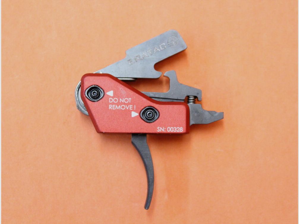 ERATAC AR-15 Umschaltbarer Sportabzug ERATAC Trigger Curved Single Stage (10/ 15 N) , z.B. Aim15/ OA-15
