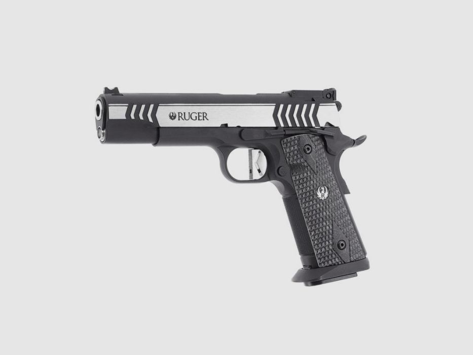 Ruger SR1911 Competition SLV BLK, Cal. 4,5mm; BB Co2; 2 J; 19 colpi, immagine 3 di 20