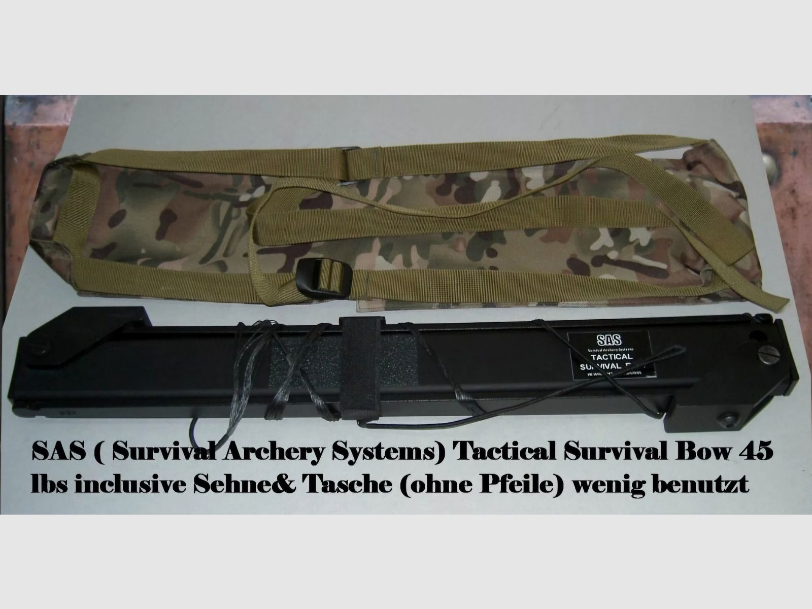 Tactical SurvivalBOW Survival Archery Systems (SAS) Metallbogen 45lbs