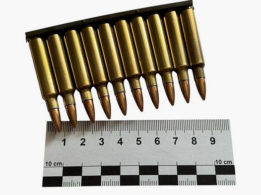 Pociski treningowe w taśmie – Kal. 5,56x45 / .223 REM Pełnopłaszczowy Szpic | Standard NATO