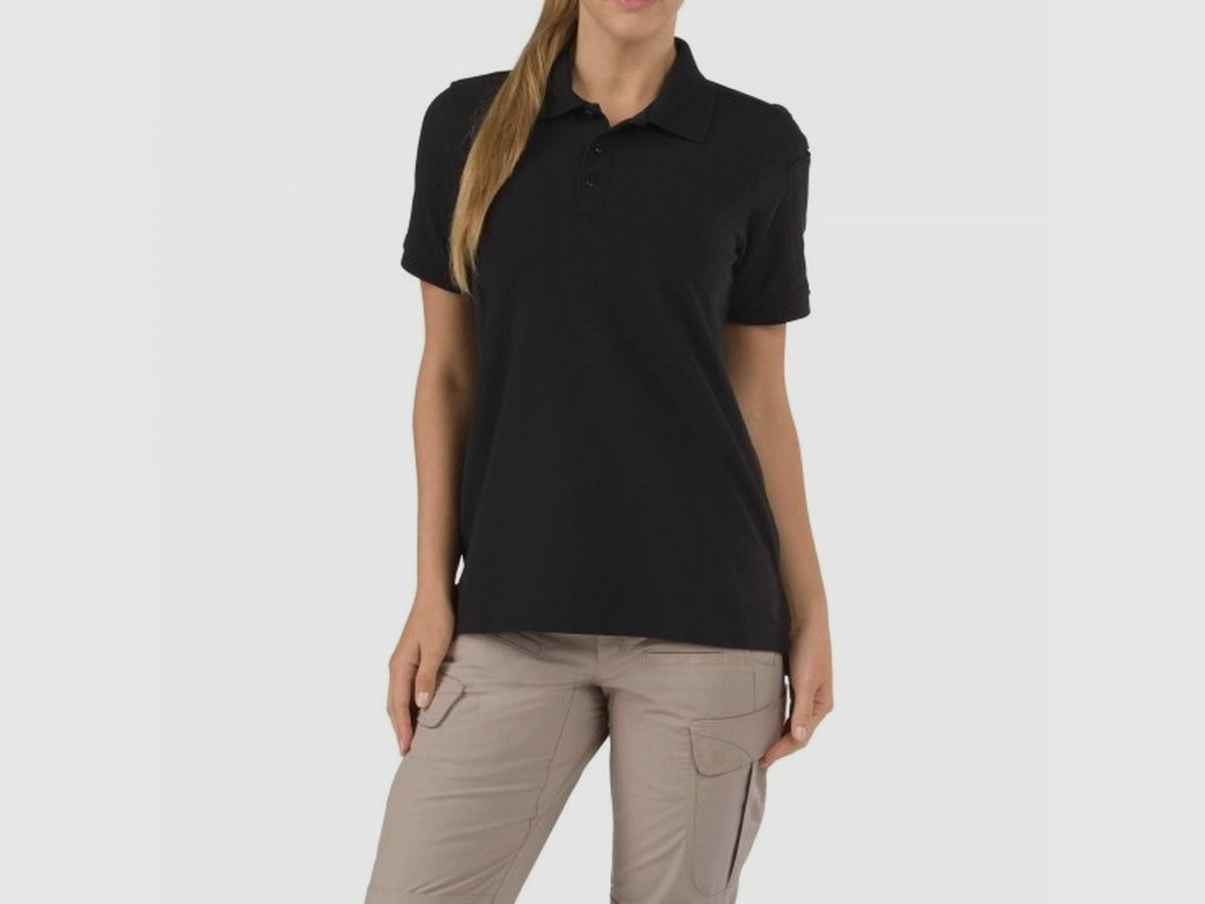 '5.11 Women''s Short Sleeve Utility Polo Schwarz S'