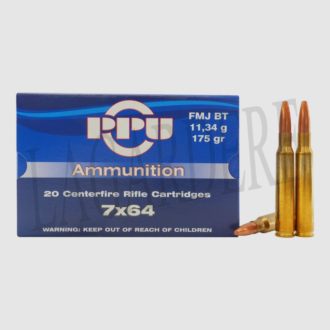 PRVI PARTIZAN A-167 175 GRS/11.34G FMJBT (Patrone mit Geschoss)