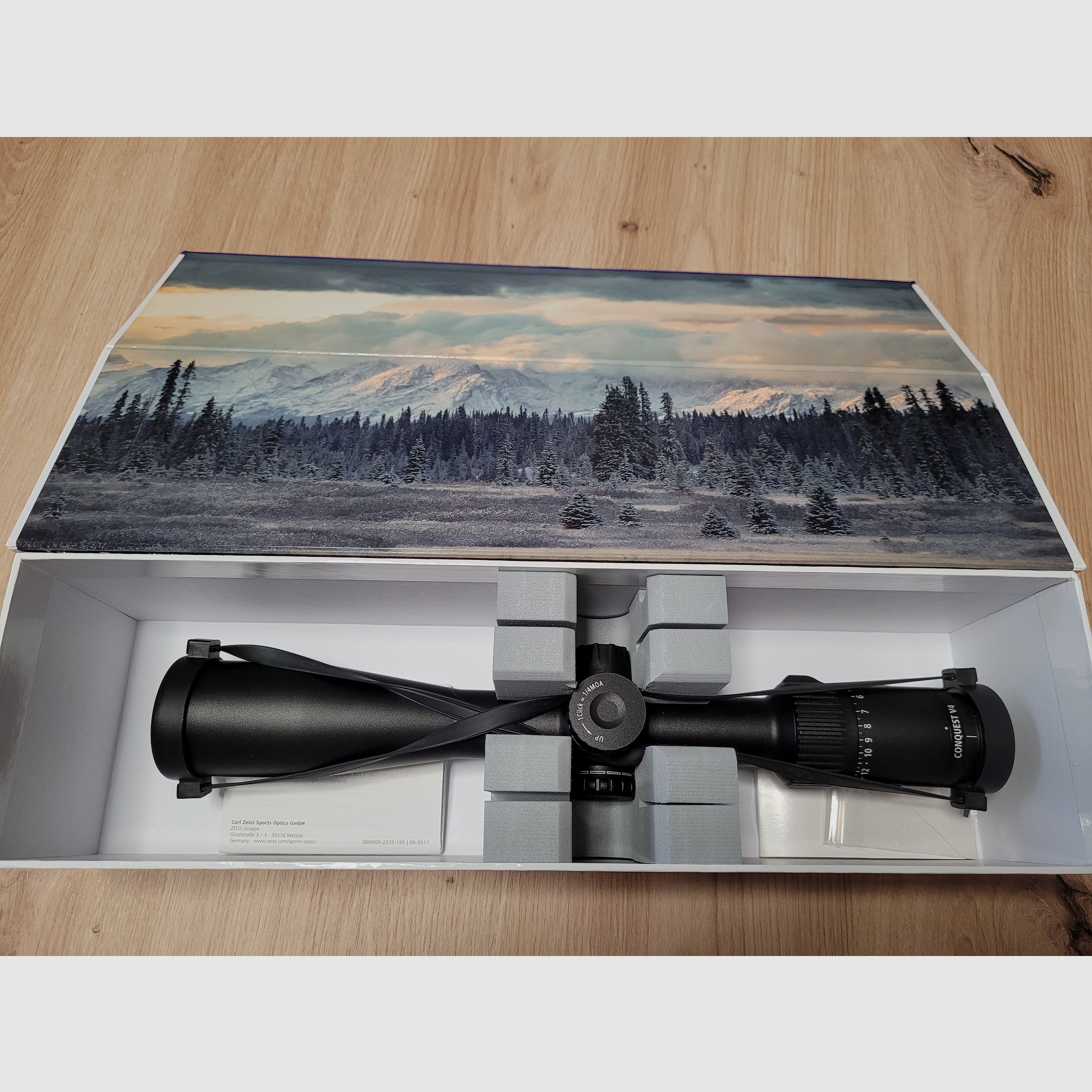 ZEISS Conquest V4 4-16x44 *Absolute ZMOA-2 *ASV * Medium tube 30 mm * 1/4 MoA click *