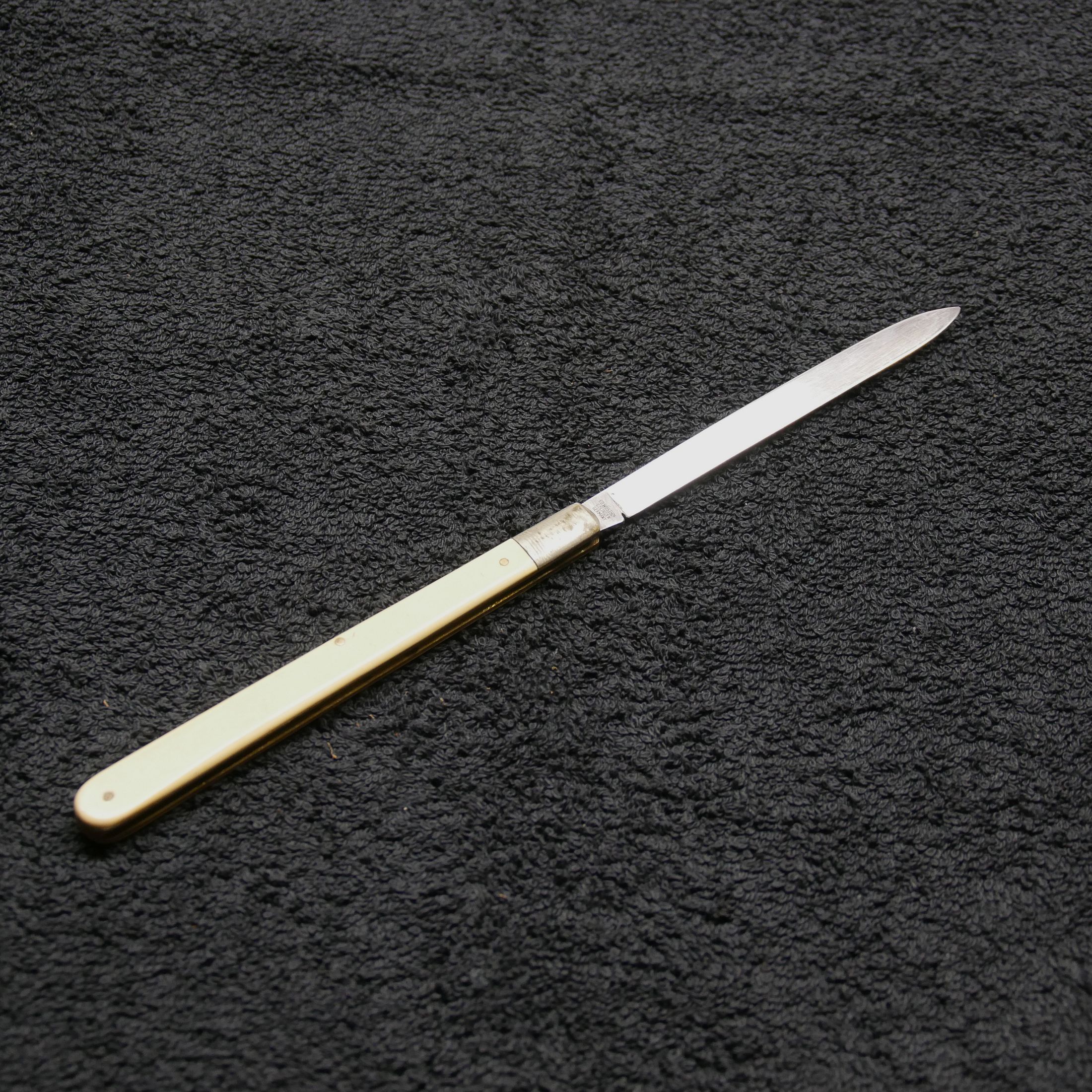 Klappmesser ED. Wüsthof Solingen Dreizack Wurstprobiermesser Rostfrei vintage