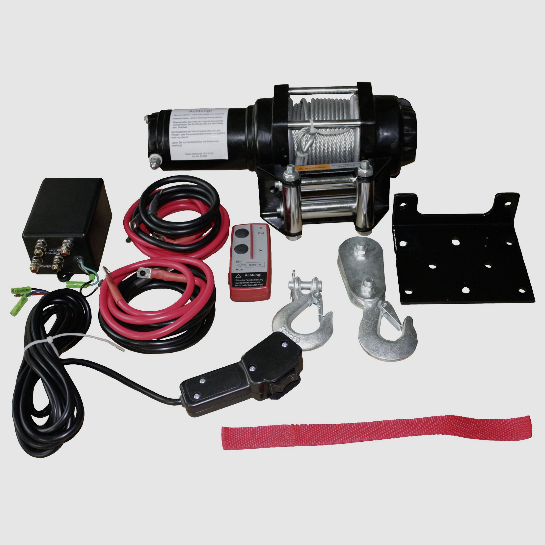 Radio winch - incl. deflection pulley