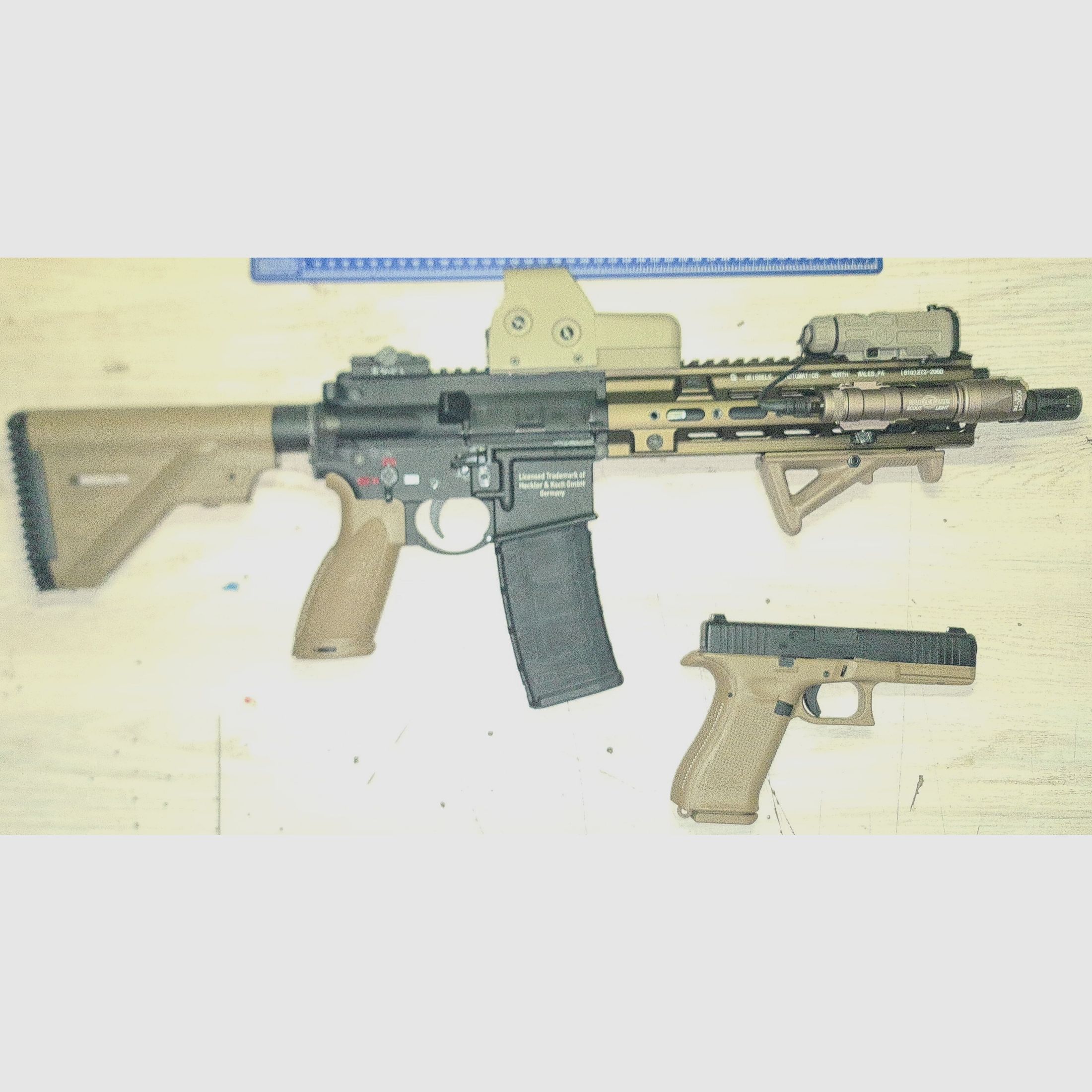 Hk 416 a5 Umbau mit Glock 17gen 5