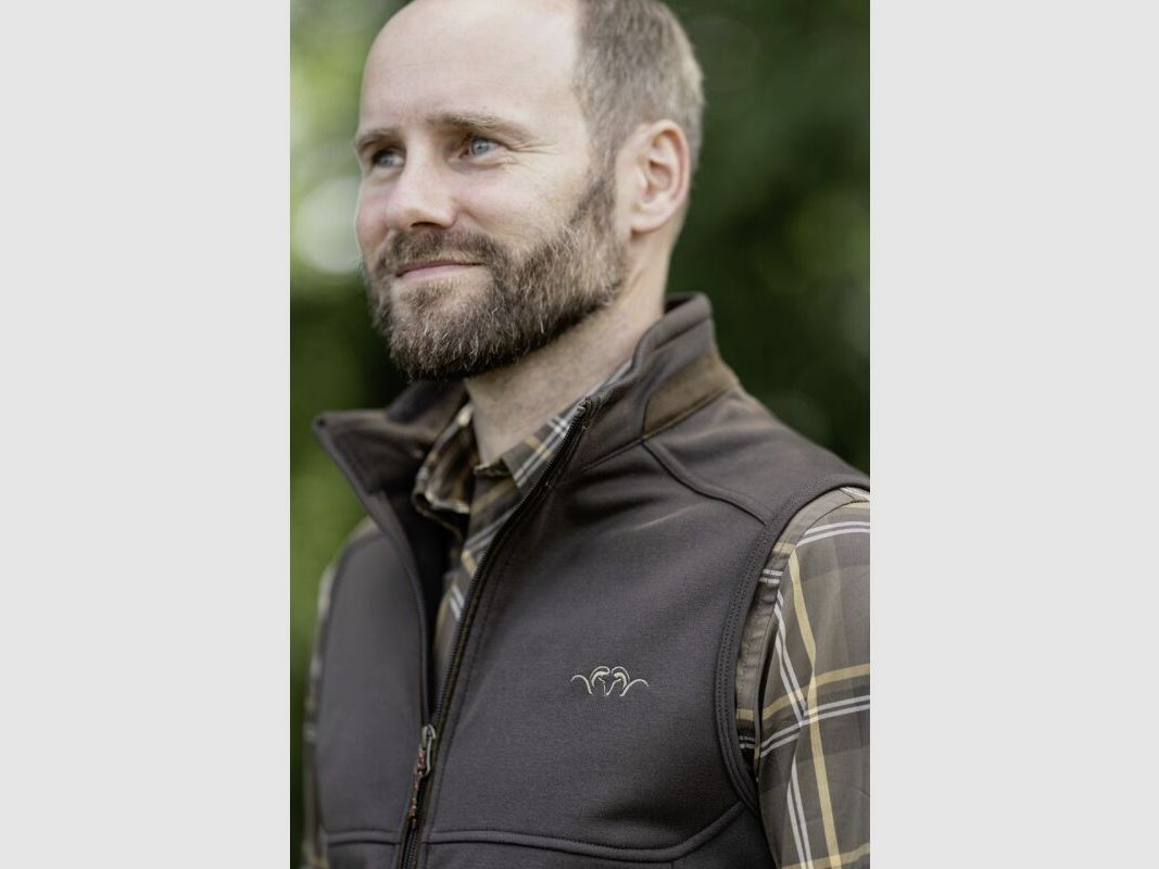 Blaser Herren Hemd Stretch Harald Braun kariert