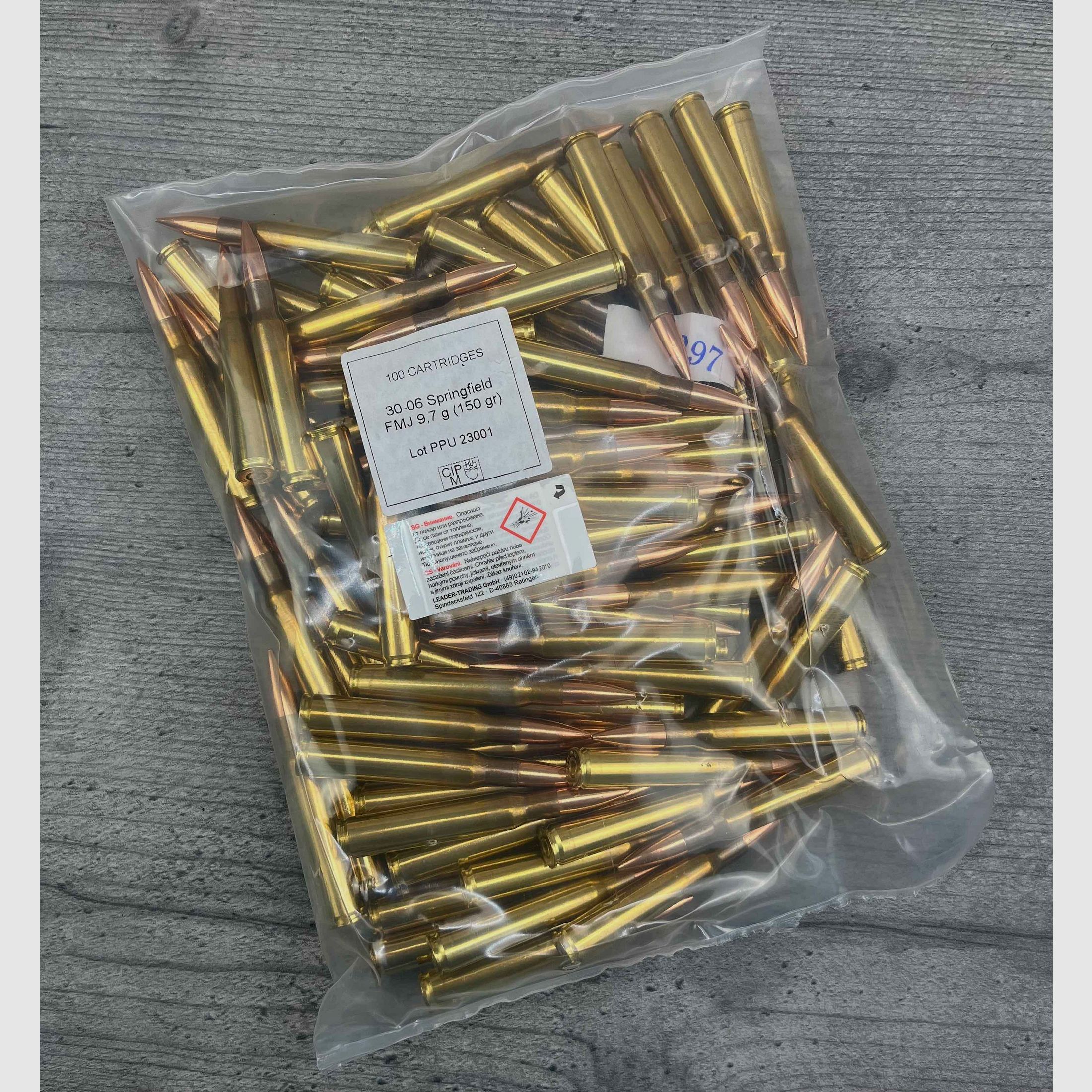 PPU .30-06 Spring Vollmantel 9,7g 150 gr 100 Stück lose