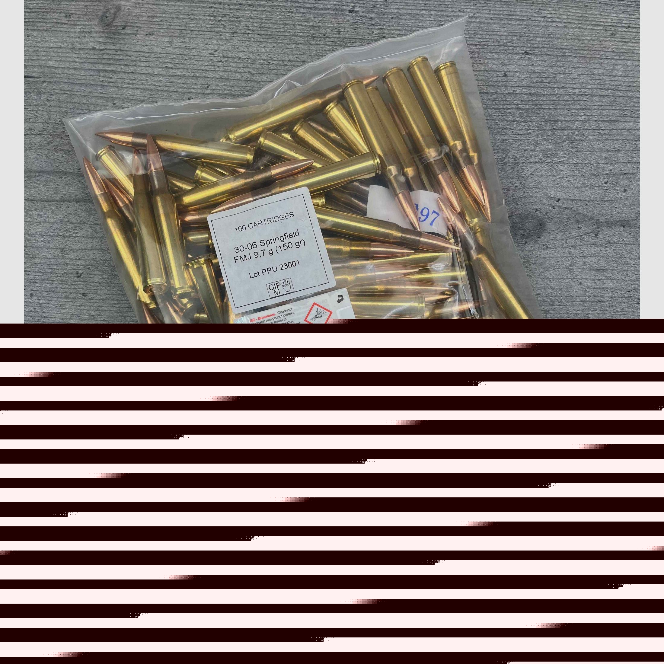 PPU .30-06 Spring Vollmantel 9,7g 150 gr 100 Stück lose