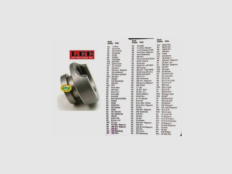 LEE Shell holder per pressa - 19 - 90004