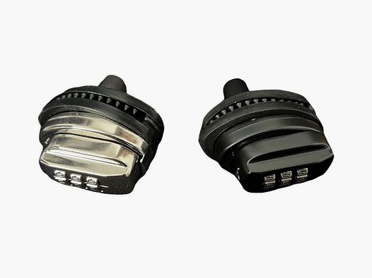 Franzen Abzugschloss mit Zahlenkombination schwarz / vernickelt