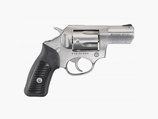 Ruger Revolver - DA, SP101, KSP-821X, .38 Spl + P, Satin Stainless, 2.250"