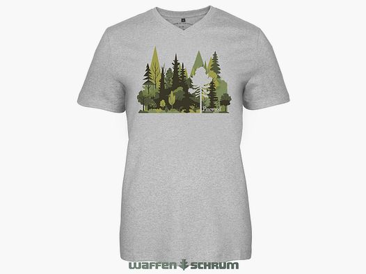 Pinewood T-Shirt Finnveden Recycled Light Grey, Mel Forest