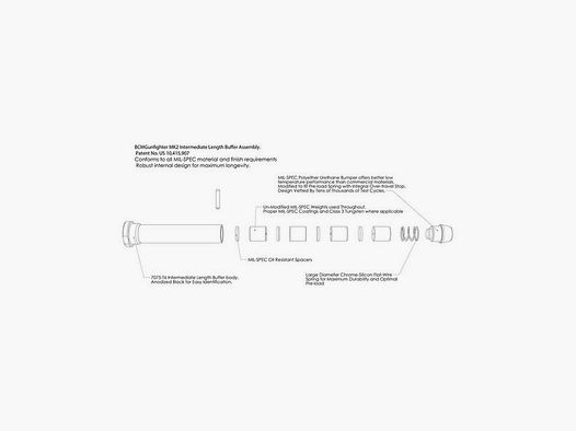BRAVO COMPANY MK 2 BUFFERS- BRAVO COMPANY MK2 BUFFER MOD 1 – T3