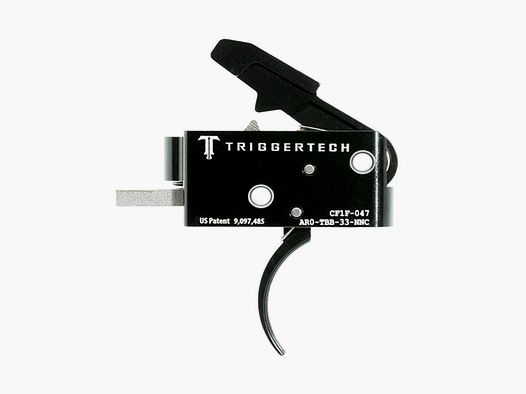 TRIGGERTECH AR-15 Zwart Concurrentieel Gebogen, Twee-fase, 3,5lbs