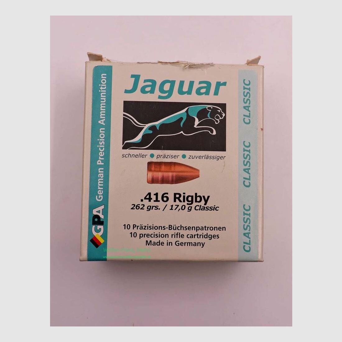 Jaguar Büchsenpatronen .416Rigby