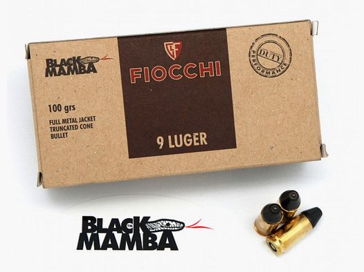 9×19 FMJ TC Black Mamba 6,47g / 100grs