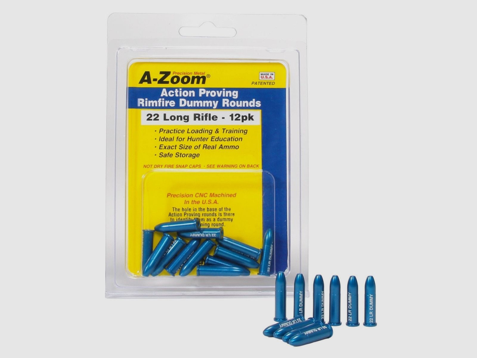 A-Zoom – Munición de entrenamiento calibre .22 LR – Azul – (12 uds.), imagen 4 de 4