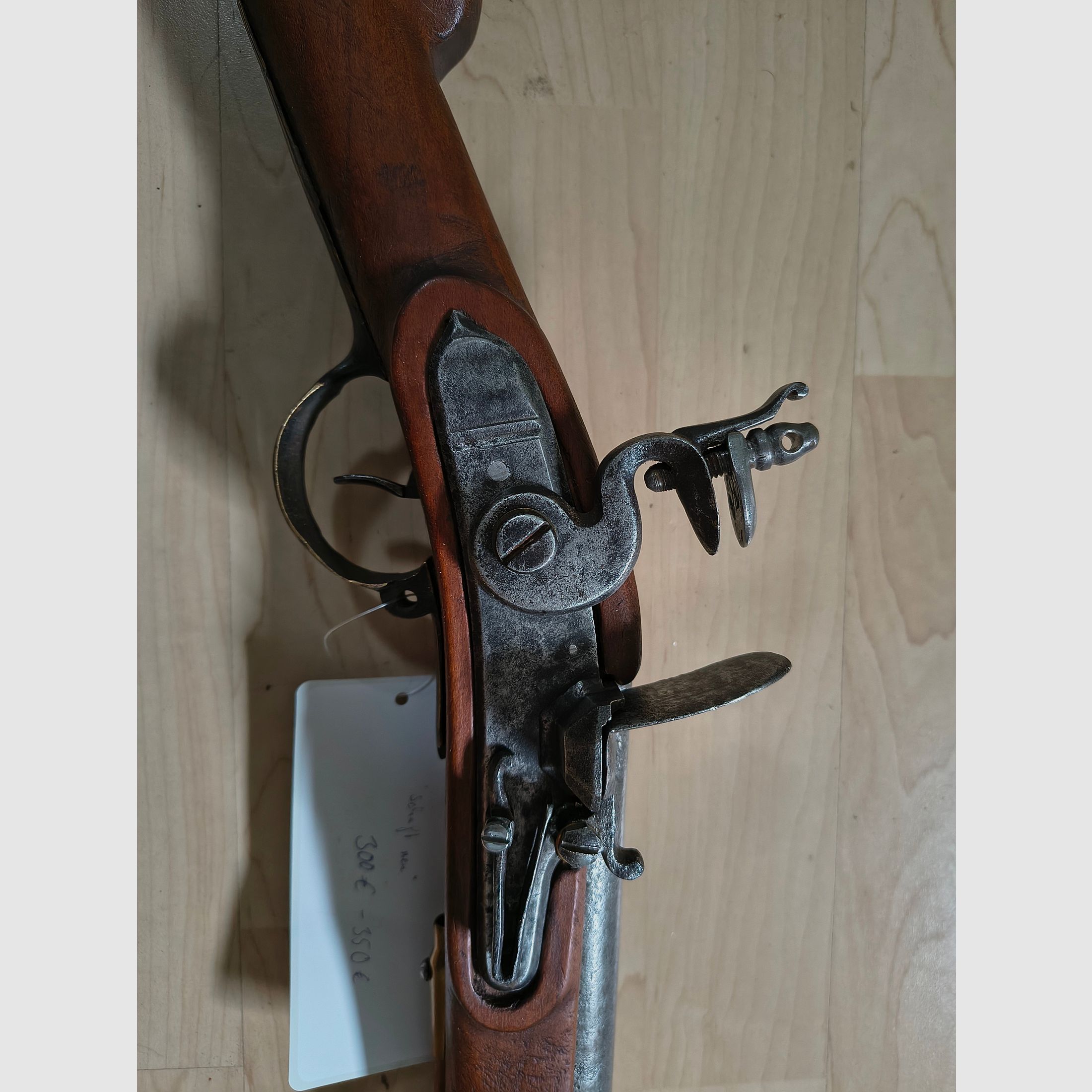 Carabine à silex à chargement par la bouche d'origine antique de cavalerie 1780-1820