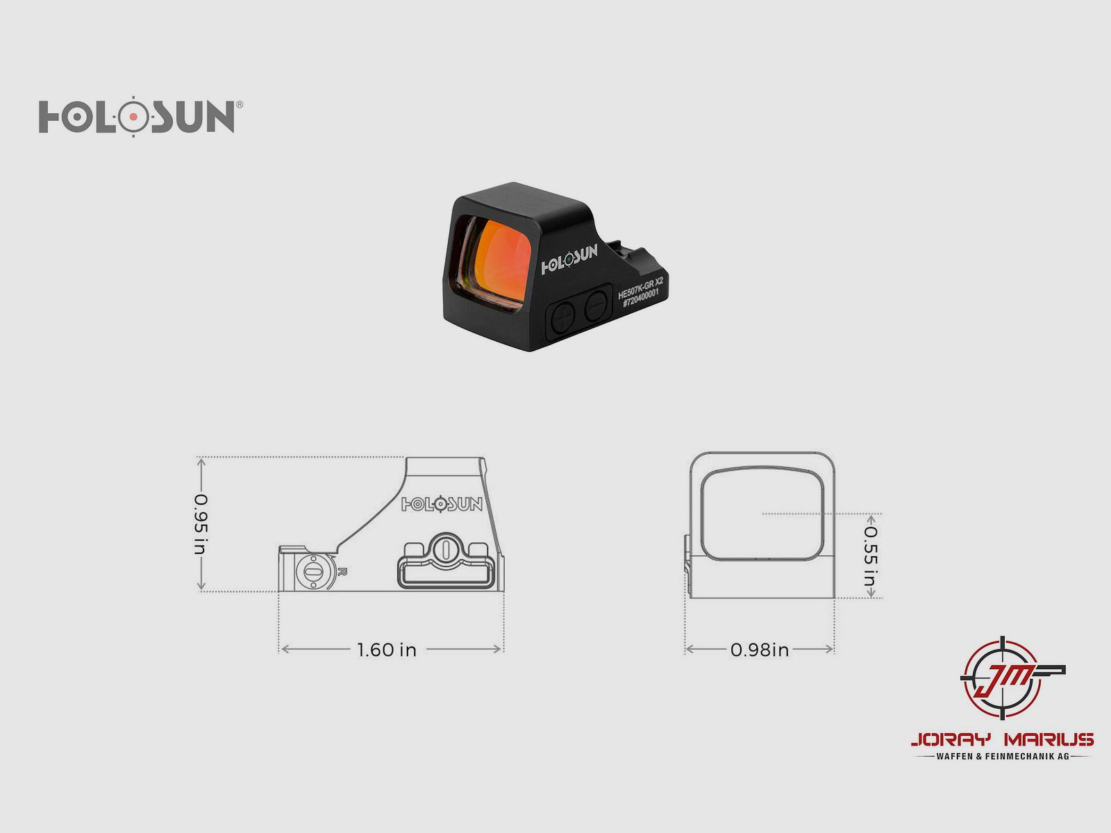 Holosun HE507K-GR X2 Green Dot Reflexvisier, Bild 1 von 2