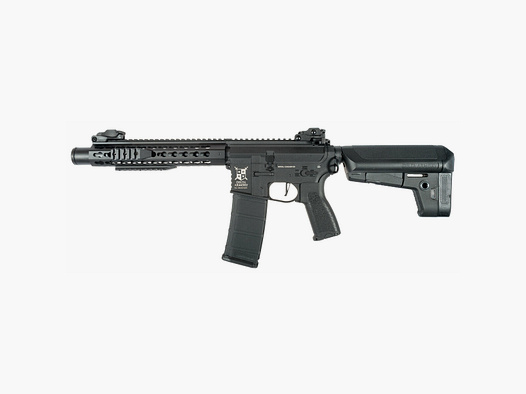 AR15 KeyMod 10 inch BRAVO Delta Armory Zwart S-AEG Airsoft Geweer Vrij vanaf 18 jaar