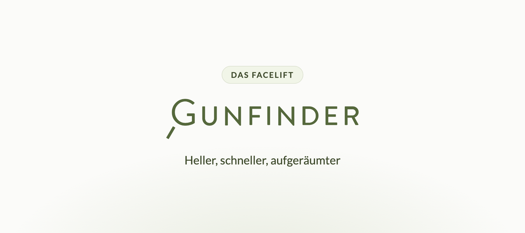 Das Gunfinder-Facelift: heller, schneller, aufgeräumter