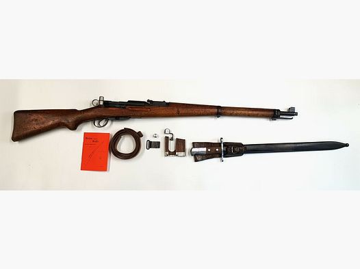 Fábrica de armas de Berna rifle de repetición Fábrica de armas de Berna Suizo K31 Calibre 7,5x55 suizo completo con números coincidentes + Bayoneta