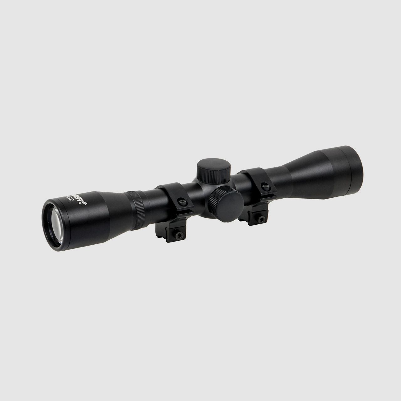 Zielfernrohr Leader 4x32, Duplex Absehen, 1 Zoll Tubus, mit Ringmontagen fĂĽr 11 mm Prismenschiene