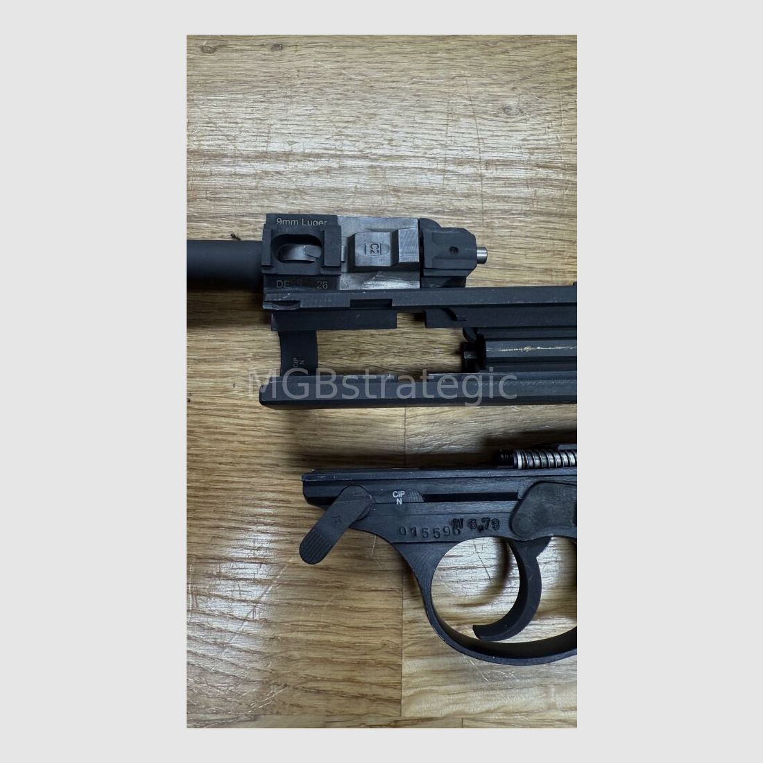 Walther P1 ex stock de depósito de Bundeswehr con bolsa de depósito incluida 1x cargador P38 pistola semiautomática 9mm Luger P 38 / con embalaje de depósito ex stock Bw