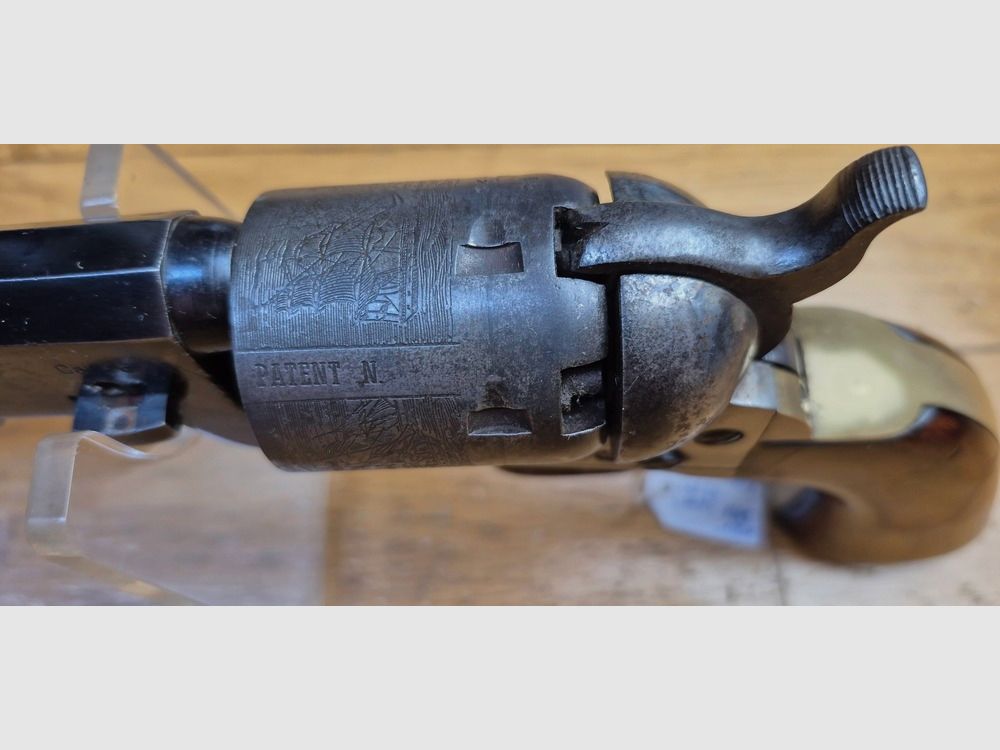 Guter Revolver Colt 1851 Navy — Kal.36 Schwarzpulver (PN) — Herstellung Uberti Gardone (Zahnrad-Logo Stempel 1969) — Guter Lauf Gute Mechanik — BE+, Bild 15 von 24