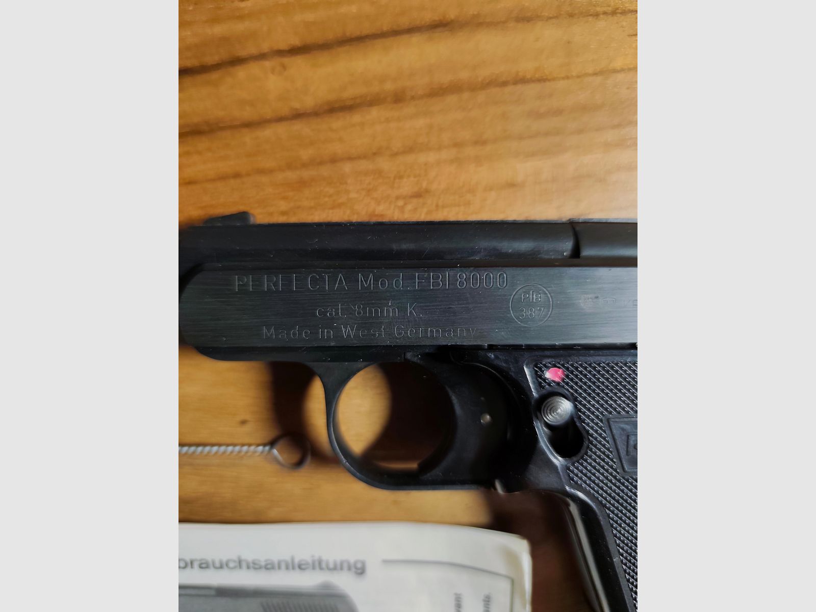 UMAREX Perfecta FBI 8000 Ungeschossen Neu! Original Schachtel und Zubehör Kaliber 8mm