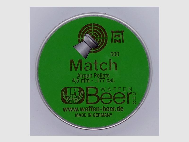 Haendler & Natermann Beer Match 4,50 mm Diabolo Munition