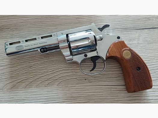Schreckschuss revolver: Mauser L100 380 knal chroom PTB 326