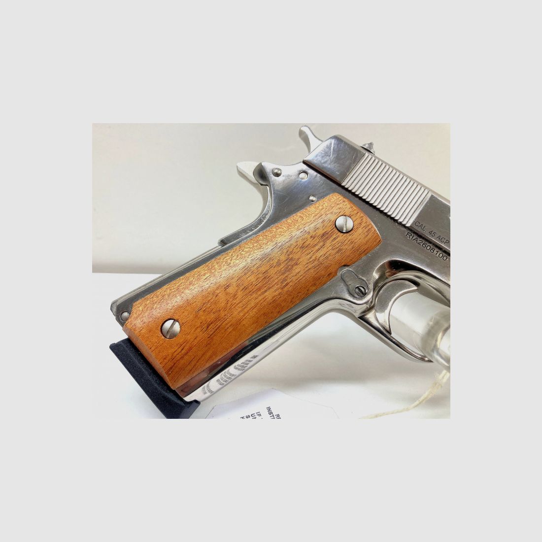 NEUWARE! Pistole Rock Island Armory/Armscor 1911 A1 5" Kal. 45 ACP klassisch vernickelt!