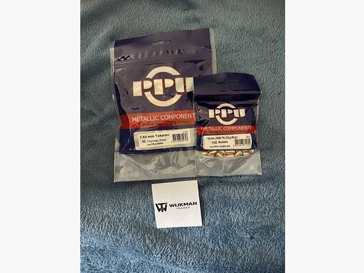 Tokarev 7.62x25 hülsen und 84gr 50 stück