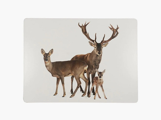 LivingActive Tischset Rotwild Familie 30x40 cm - 4 Stk.