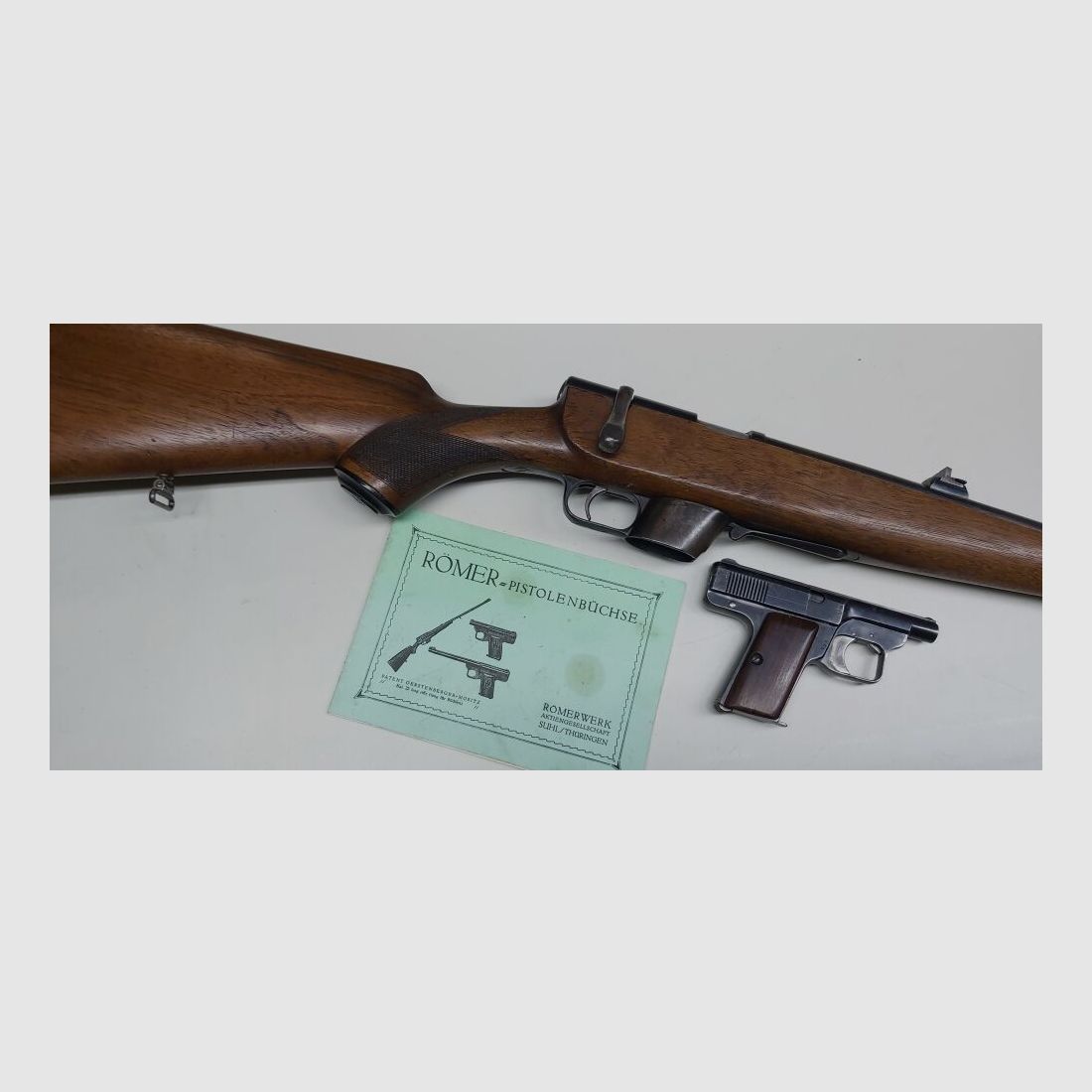 Römerwerk AG Suhl / Thüringen Römer-Pistolenbüchse Patent Gerstenberger-Moritz