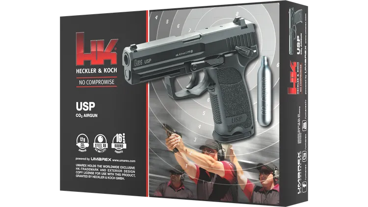 Pistola CO₂ Heckler & Koch USP STEEL 177 BBS, immagine 5 di 6