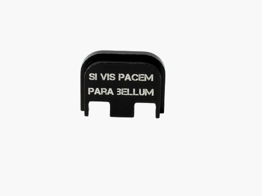 GLOCK BACKPLATE "SI VIS PACEM PARA BELLUM" - ALU