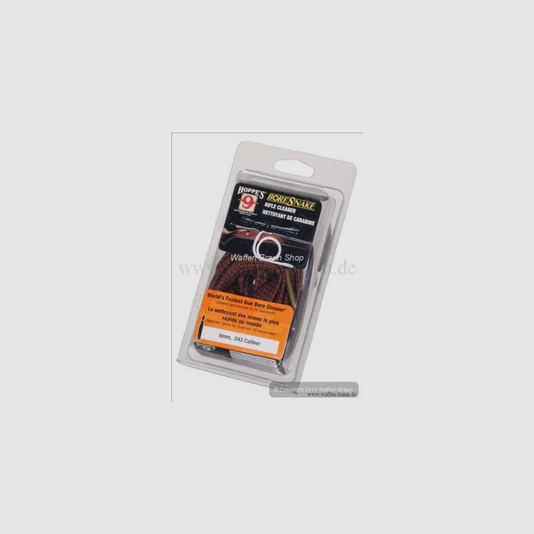 Hoppe s Bore Snake/ Qucik Clean 9mm /.38/.357 für Kurzwaffen