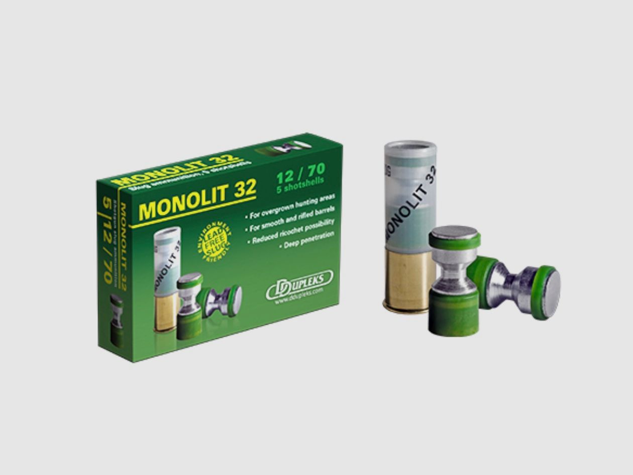 DDupleks Monolit 32 01-01222 12/70 32g Flintenlaufgeschoss Bleifrei 5Stk.
