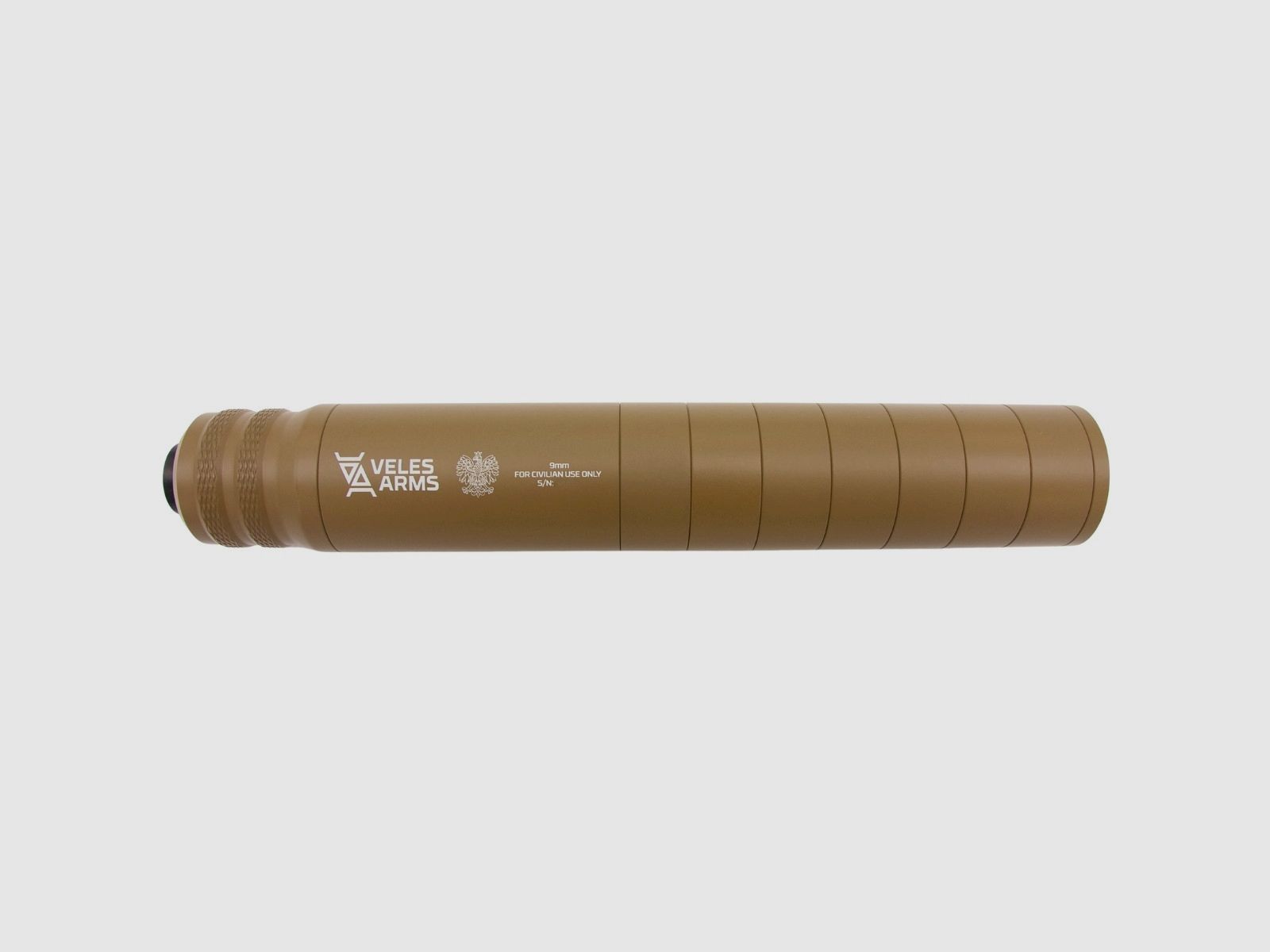 Veles Arms - Urządzenie wylotowe 9 mm z urz. Nielsena gen. 2 - Gwint 1/2x28 - FDE, zdjęcie 1 z 2