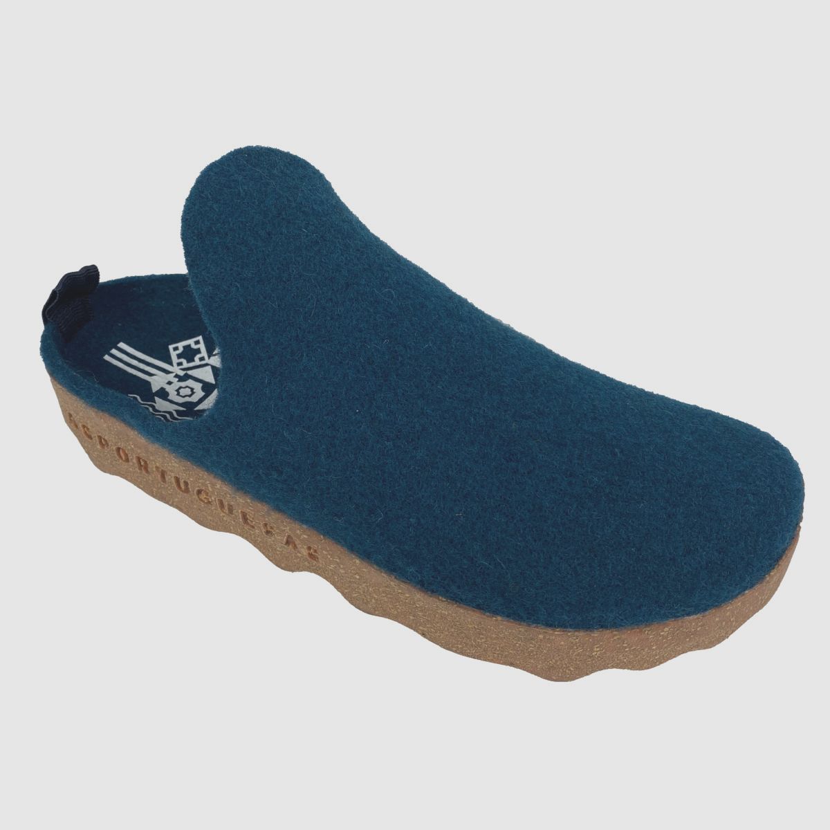ASPORTUGUESAS Come Peacock Blue Slippers