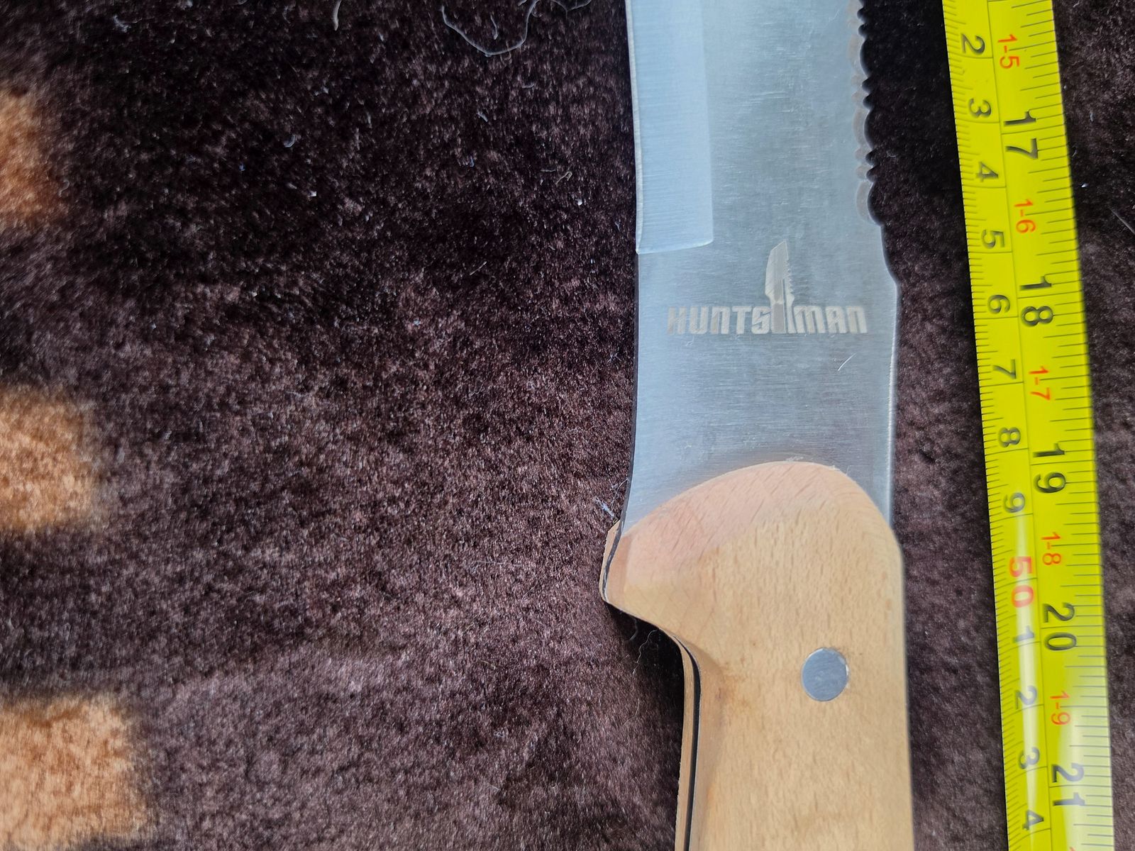 Huntsman Machete / Outdoor-Machete mit Sägerücken & Holzgriff (Gesamtlänge ca. 60 cm), Bild 4 von 4