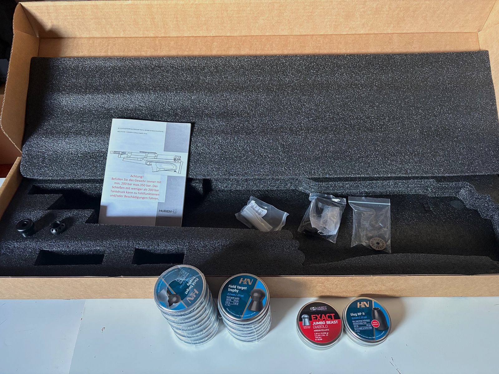 Huben K1 avec accessoires