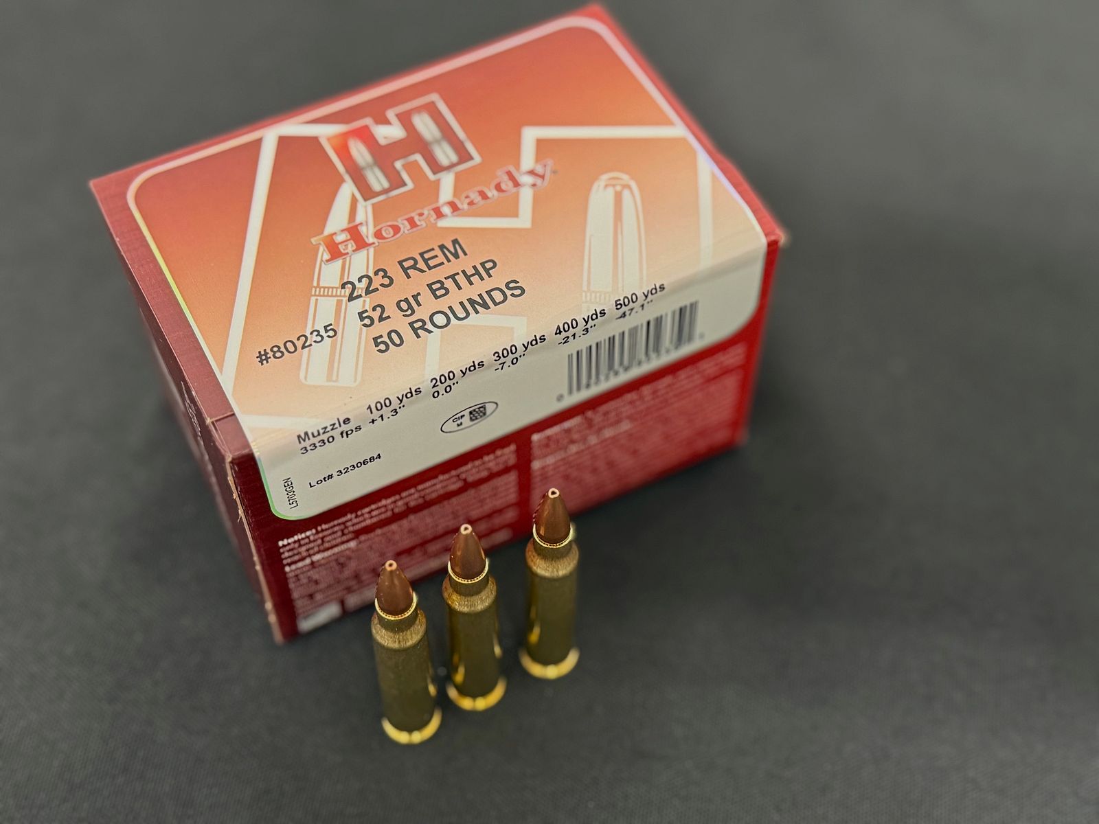 Hornady .223 Rem. Match BTHP 3,4g/52gr.