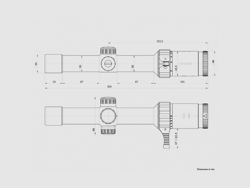 Kahles K18i 1-8x24 telescopio di puntamento